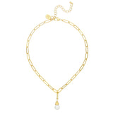 Susan Shaw - Freshwater Pearl Paperclip Necklace - Gaines Jewelers