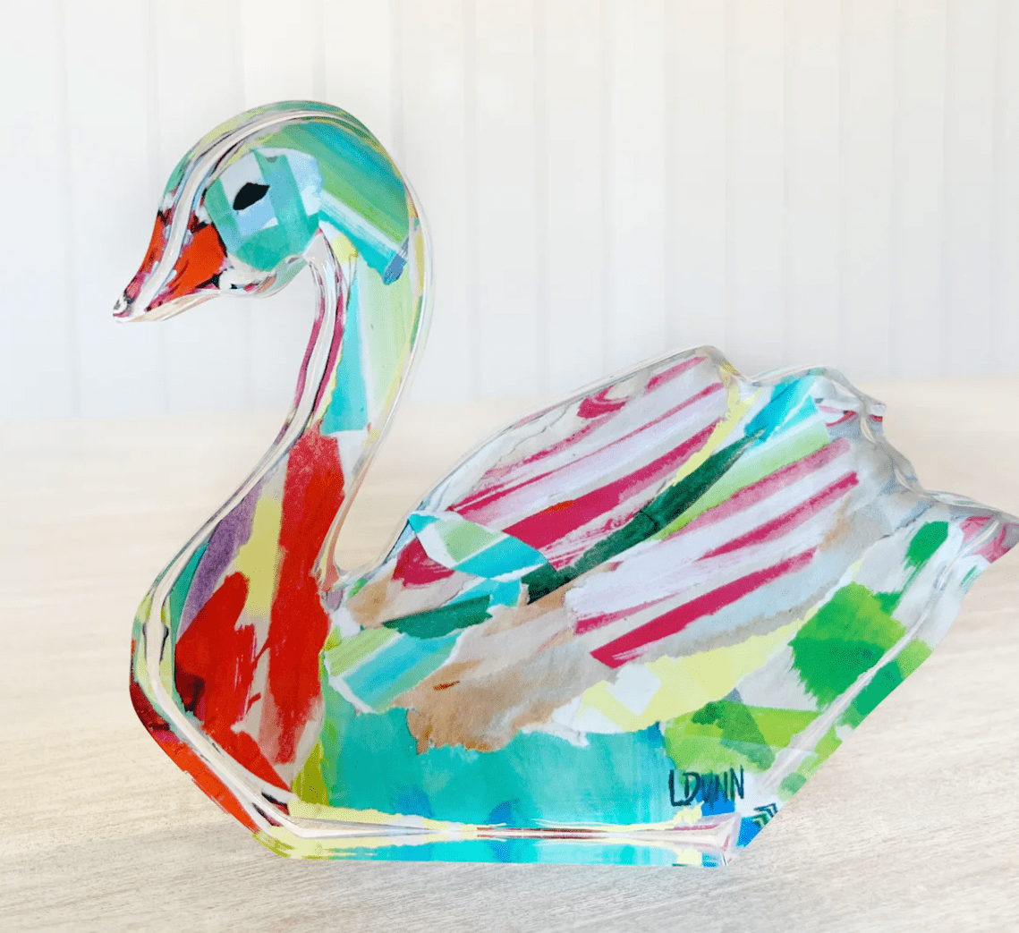 Swan Acrylic - Lauren Dunn - Gaines Jewelers