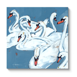 "Swan Lake" Canvas Print 24X24 - Chelsea McShane Art - Gaines Jewelers