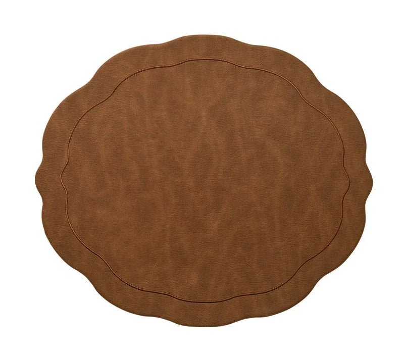 Tailored Placemats in Brown set of 4- Kim Seybert - Gaines Jewelers