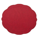 Tailored Placemats in Ruby- set of 4- Kim Seybert - Gaines Jewelers