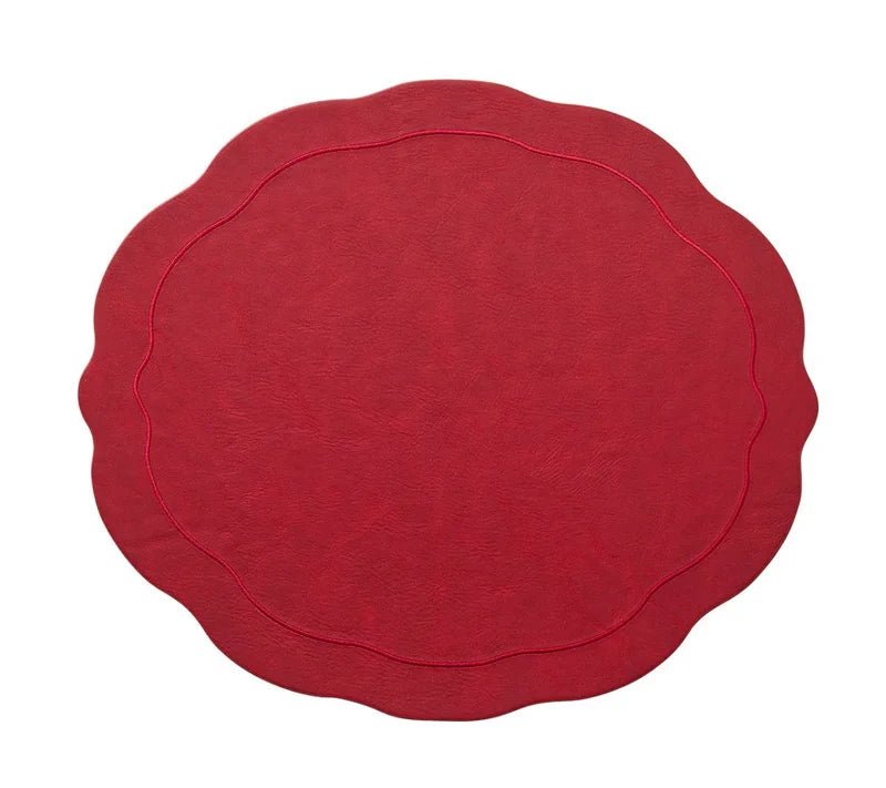 Tailored Placemats in Ruby- set of 4- Kim Seybert - Gaines Jewelers