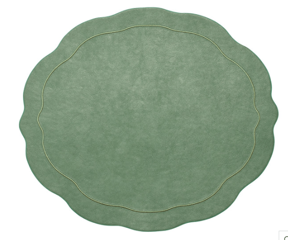 Tailored Placemats Set of 4 - Green - Kim Seybert - Gaines Jewelers