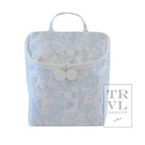 Take Away Lunch Bag - Insulated Bunny Toile Blue - Gaines Jewelers