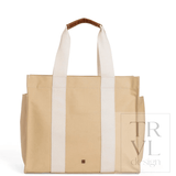 Tall Tote - Coated Canvas Khaki - TRVL design - Gaines Jewelers