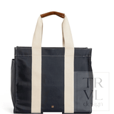 Tall Tote - Coated Canvas Navy - TRVL design - Gaines Jewelers