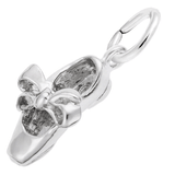 Tap Shoe with Ribbon Charm Sterling Silver - Rembrandt Charms - Gaines Jewelers