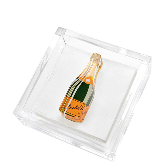 Tara Wilson Designs - COCKTAIL NAPKIN HOLDER - BUBBLY - Gaines Jewelers