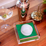 Tara Wilson Designs - COCKTAIL NAPKIN HOLDER - GOLF BALL: COCKTAIL NAPKIN HOLDER - GOLF BALL - Gaines Jewelers