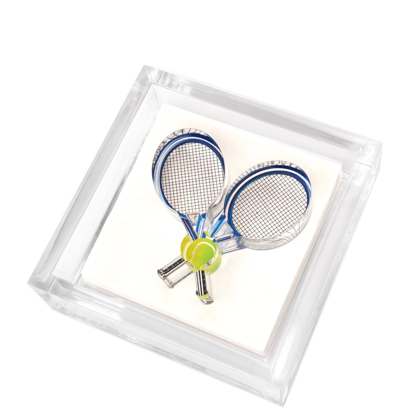 Tara Wilson Designs - COCKTAIL NAPKIN HOLDER - TENNIS RACQUETS: COCKTAIL NAPKIN HOLDER - TENNIS RACQUETS - Gaines Jewelers