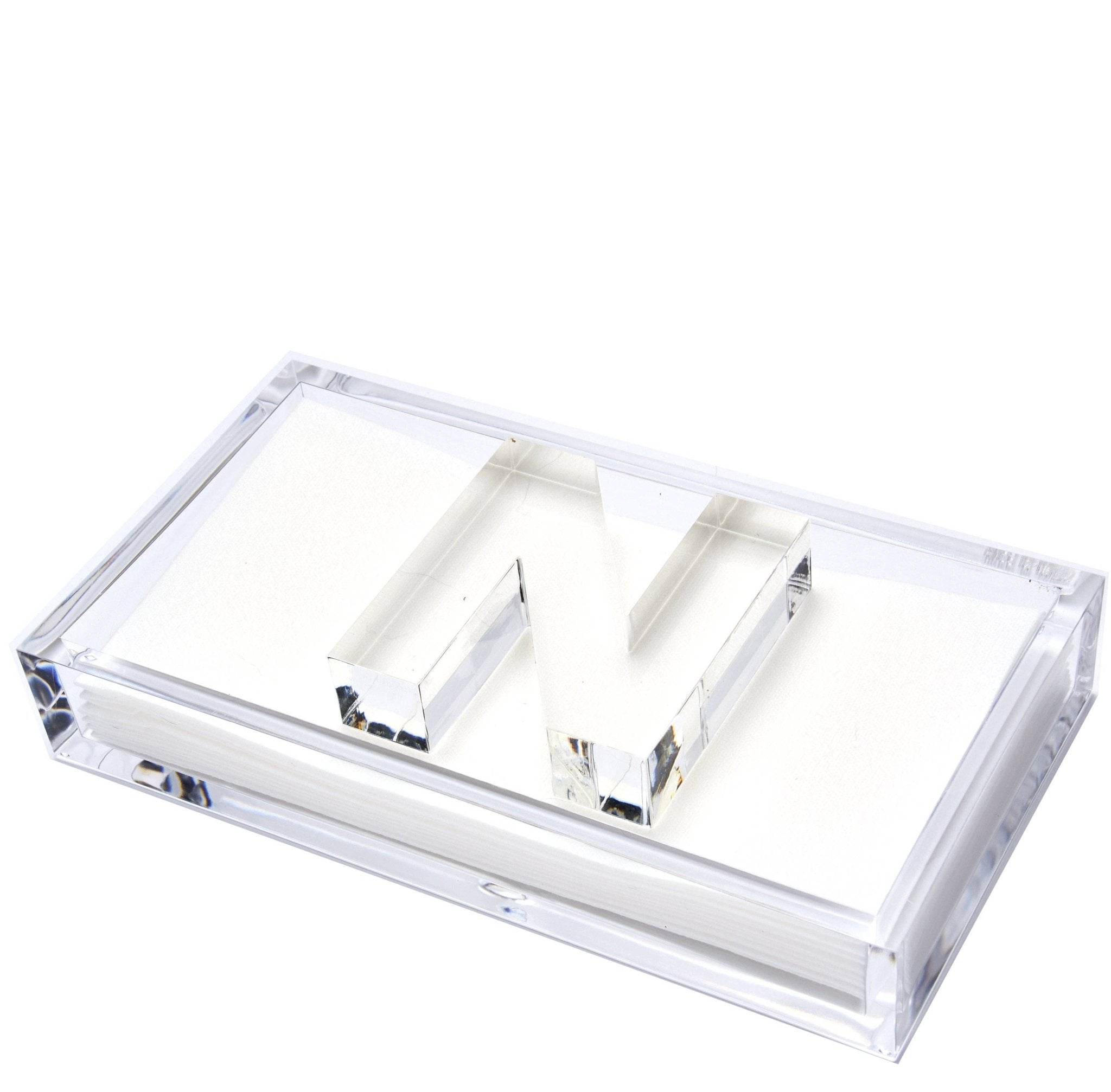 Tara Wilson Designs - INITIAL GUEST TOWEL HOLDER: GUEST NAPKIN HOLDER - WEIGHT D - Gaines Jewelers