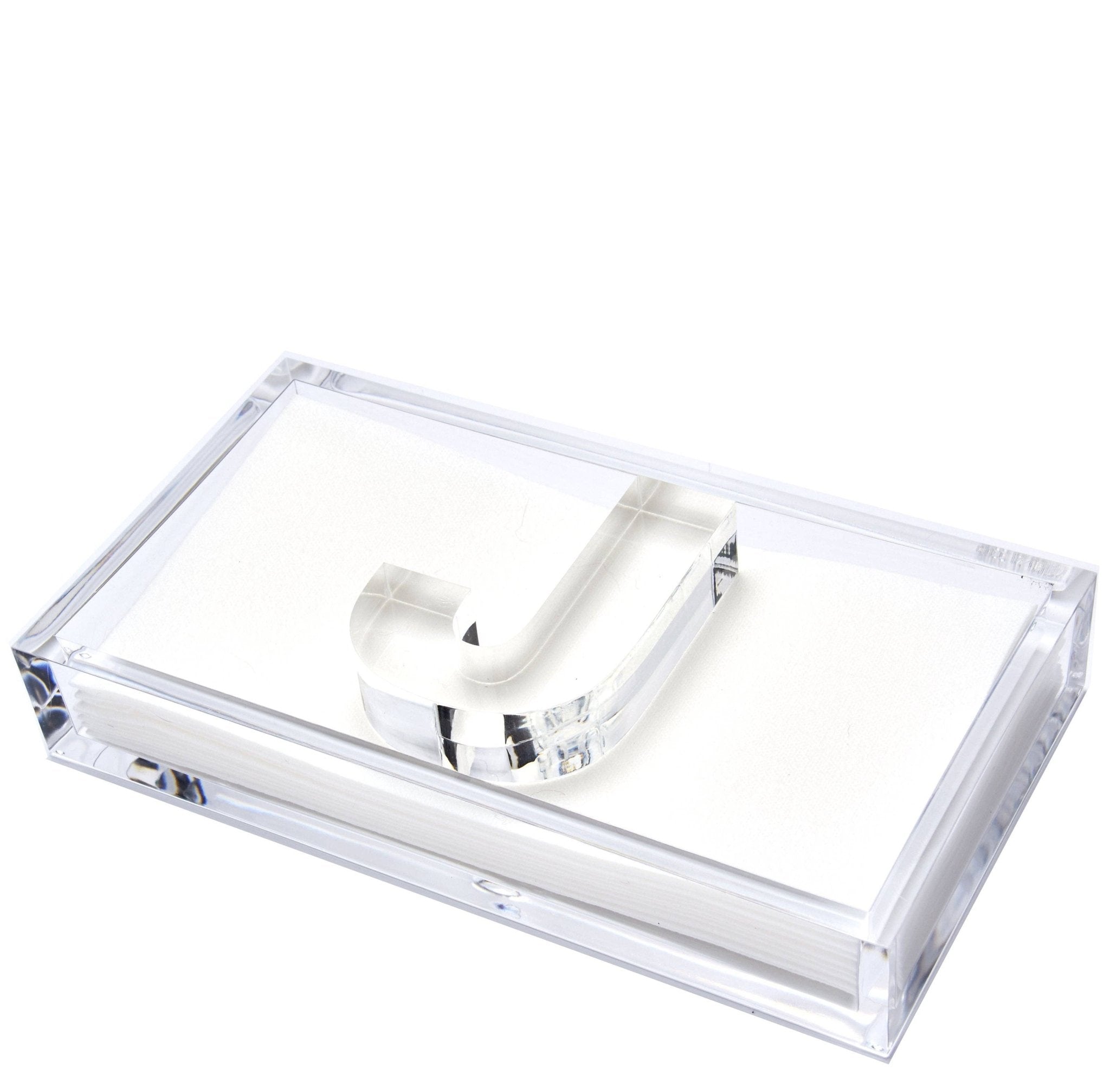 Tara Wilson Designs - INITIAL GUEST TOWEL HOLDER: GUEST NAPKIN HOLDER - WEIGHT D - Gaines Jewelers