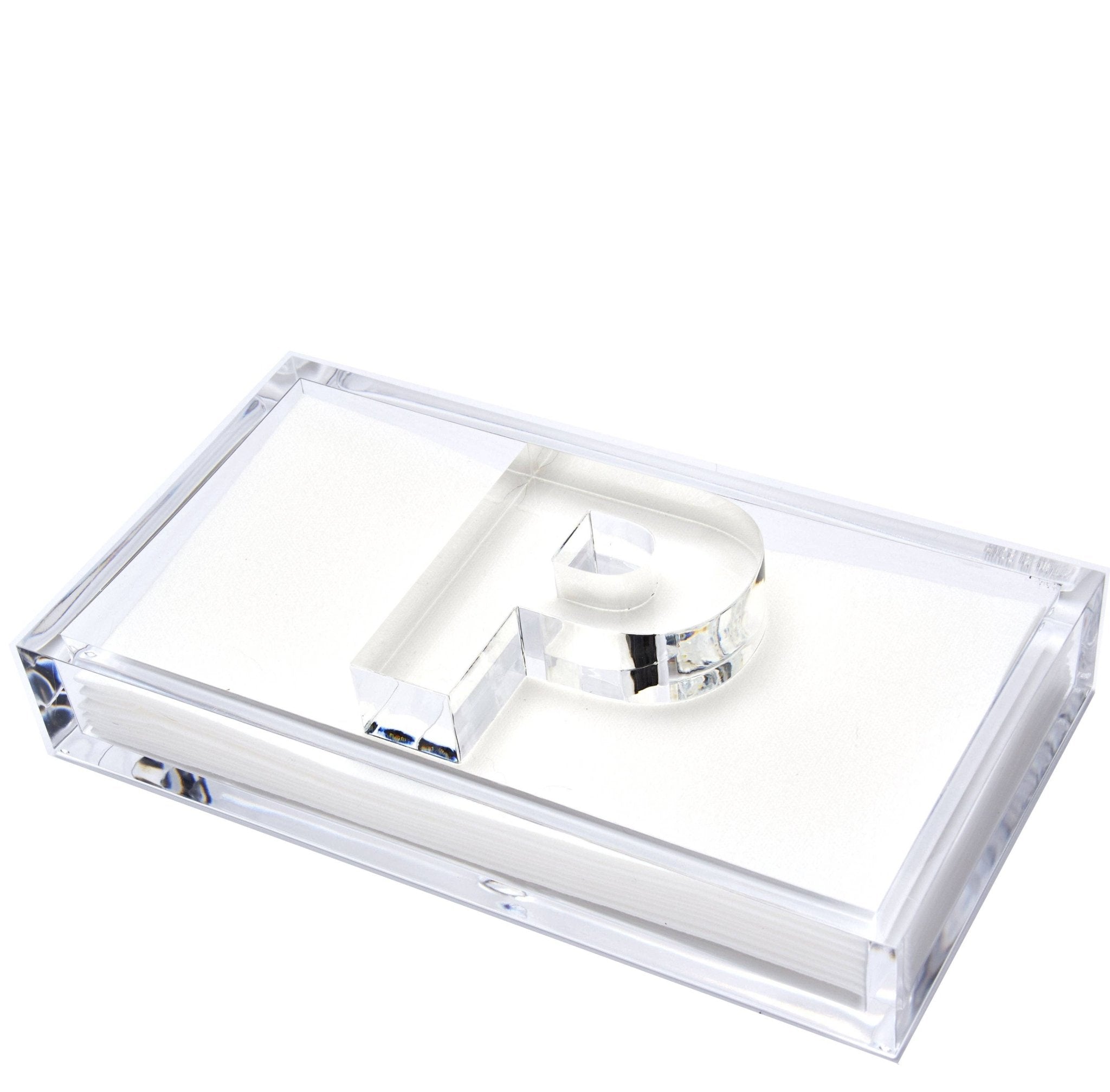 Tara Wilson Designs - INITIAL GUEST TOWEL HOLDER: GUEST NAPKIN HOLDER - WEIGHT D - Gaines Jewelers