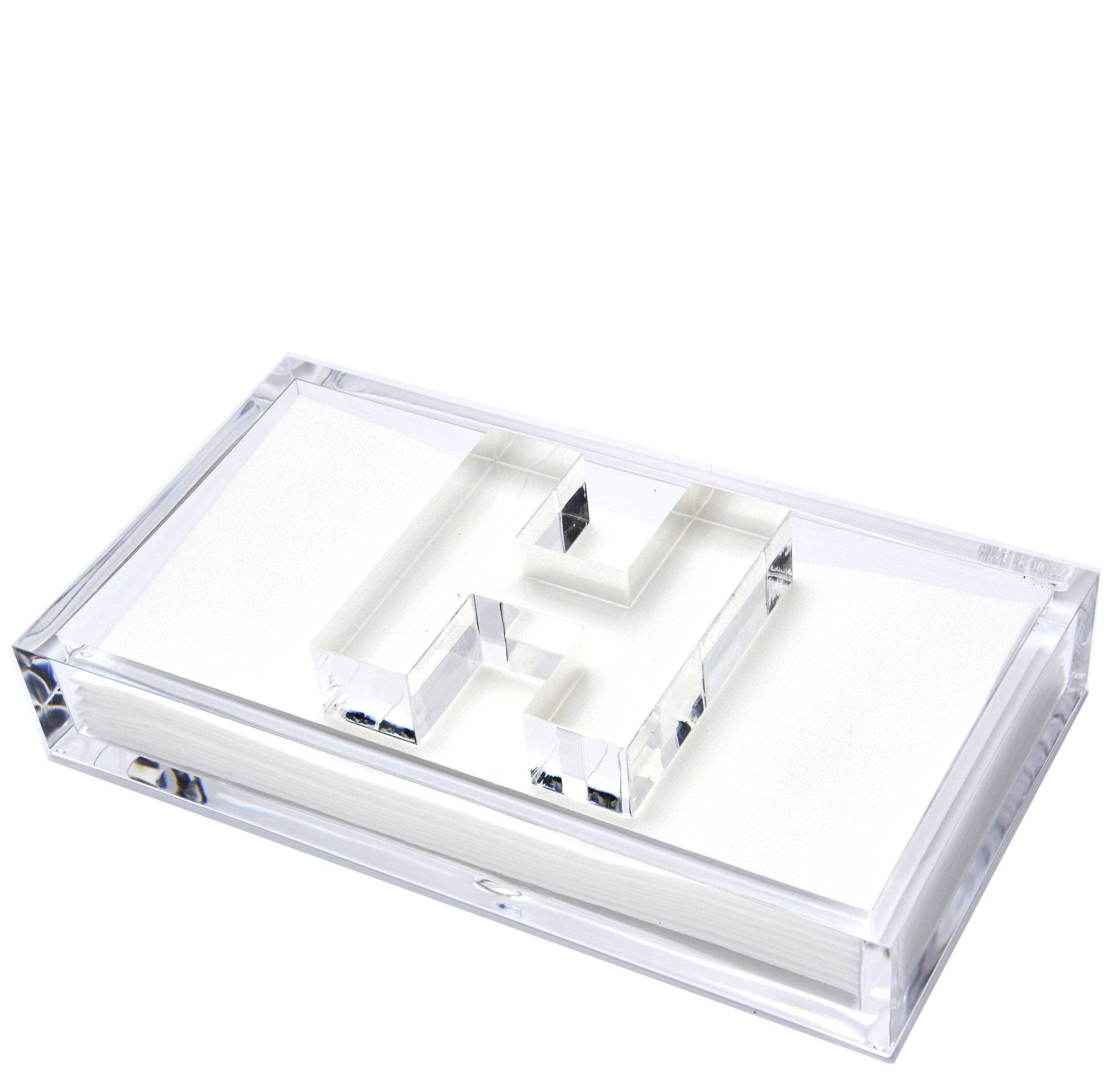 Tara Wilson Designs - INITIAL GUEST TOWEL HOLDER: GUEST NAPKIN HOLDER - WEIGHT D - Gaines Jewelers