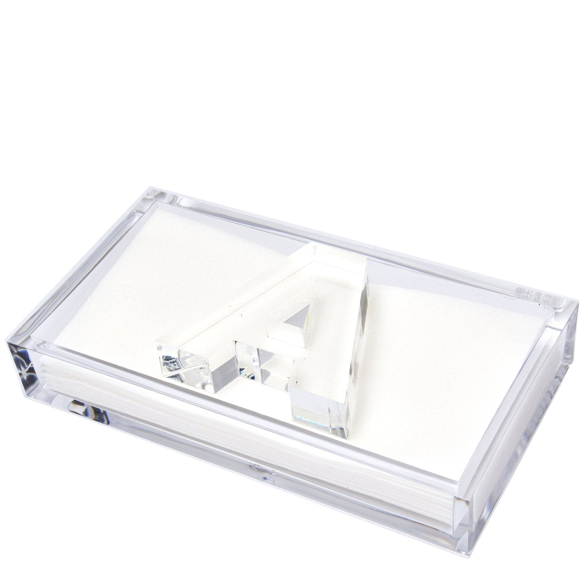 Tara Wilson Designs - INITIAL GUEST TOWEL HOLDER: GUEST NAPKIN HOLDER - WEIGHT D - Gaines Jewelers