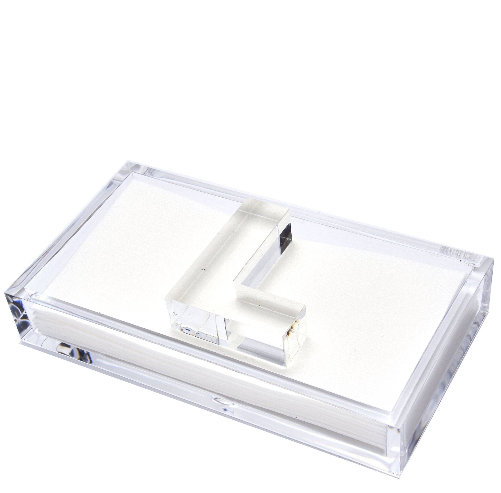 Tara Wilson Designs - INITIAL GUEST TOWEL HOLDER: GUEST NAPKIN HOLDER - WEIGHT D - Gaines Jewelers