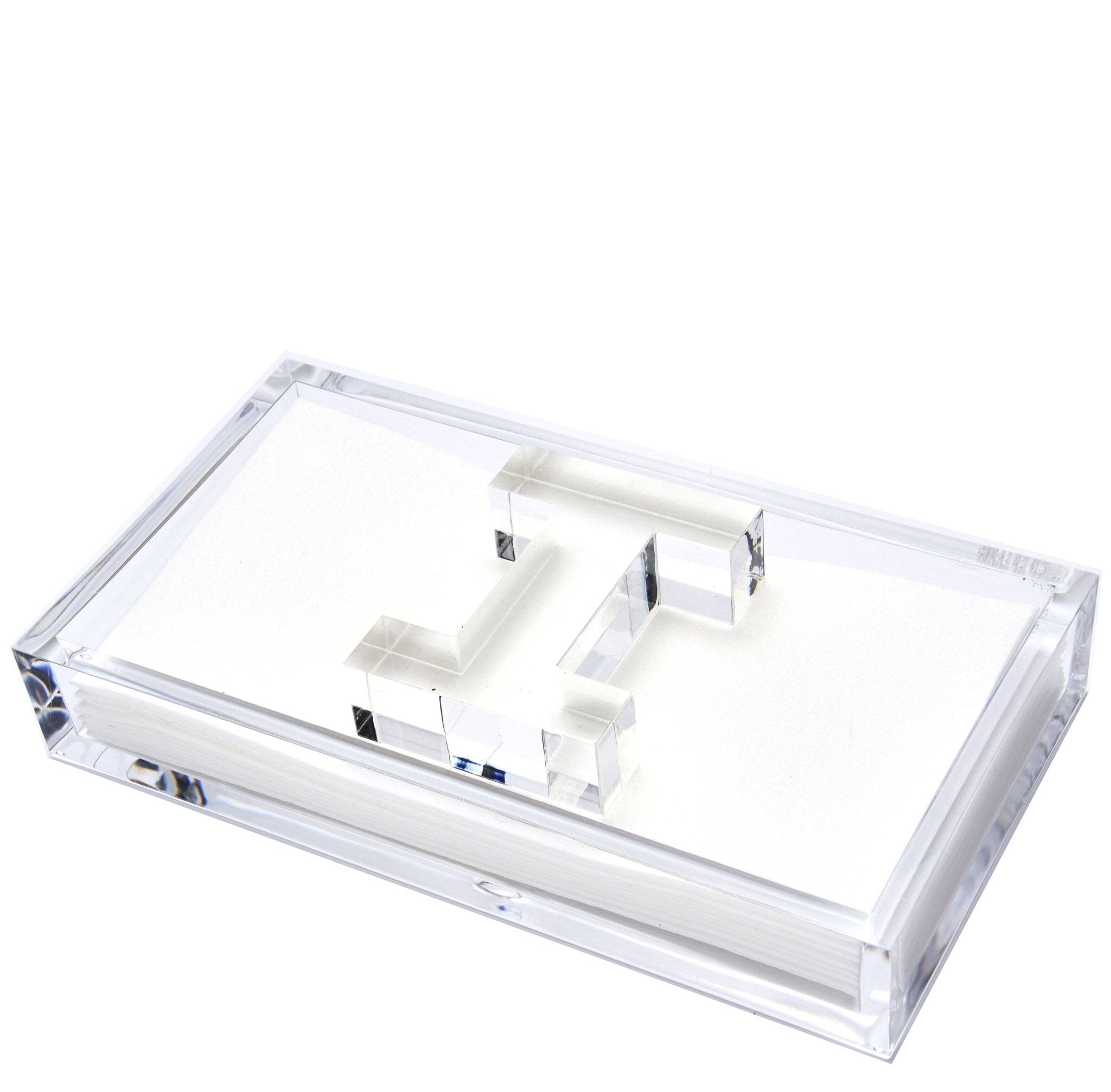 Tara Wilson Designs - INITIAL GUEST TOWEL HOLDER: GUEST NAPKIN HOLDER - WEIGHT D - Gaines Jewelers