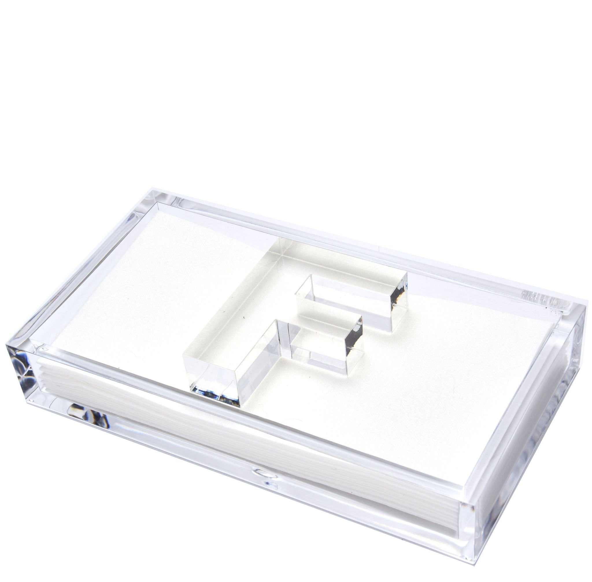 Tara Wilson Designs - INITIAL GUEST TOWEL HOLDER: GUEST NAPKIN HOLDER - WEIGHT D - Gaines Jewelers