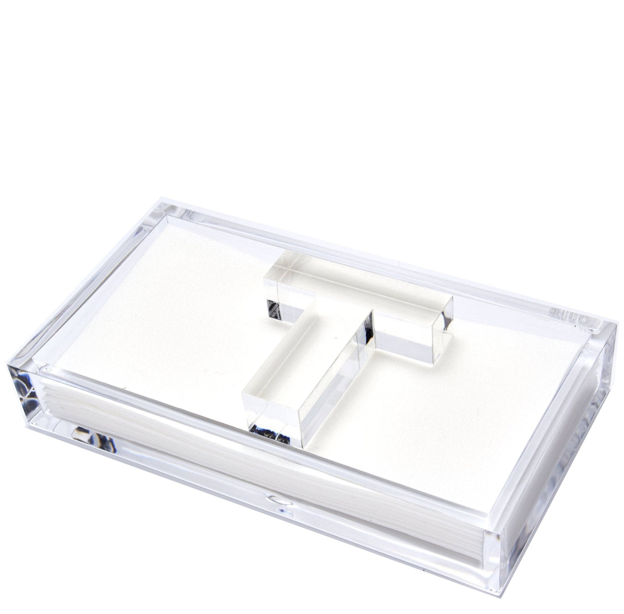 Tara Wilson Designs - INITIAL GUEST TOWEL HOLDER: GUEST NAPKIN HOLDER - WEIGHT D - Gaines Jewelers