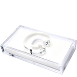 Tara Wilson Designs - INITIAL GUEST TOWEL HOLDER: GUEST NAPKIN HOLDER - WEIGHT D - Gaines Jewelers