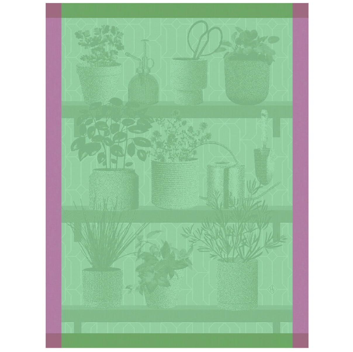 Tea towel Herbes fraîches Cotton - Le Jacquard - Gaines Jewelers