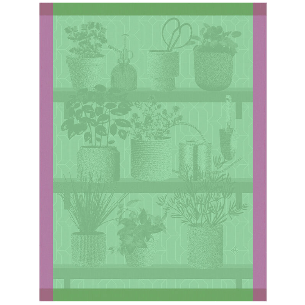 Tea towel Herbes fraîches Cotton - Le Jacquard - Gaines Jewelers