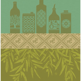 Tea Towel Huiles Provencales Green - Le Jaqard Francis - Gaines Jewelers