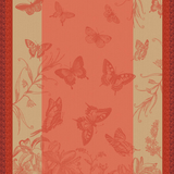 Tea Towel Jardin Des Papillons Pink - Le Jacquard - Gaines Jewelers