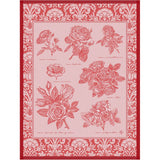 Tea towel Jardin des Roses Cotton - Le Jacquard - Gaines Jewelers