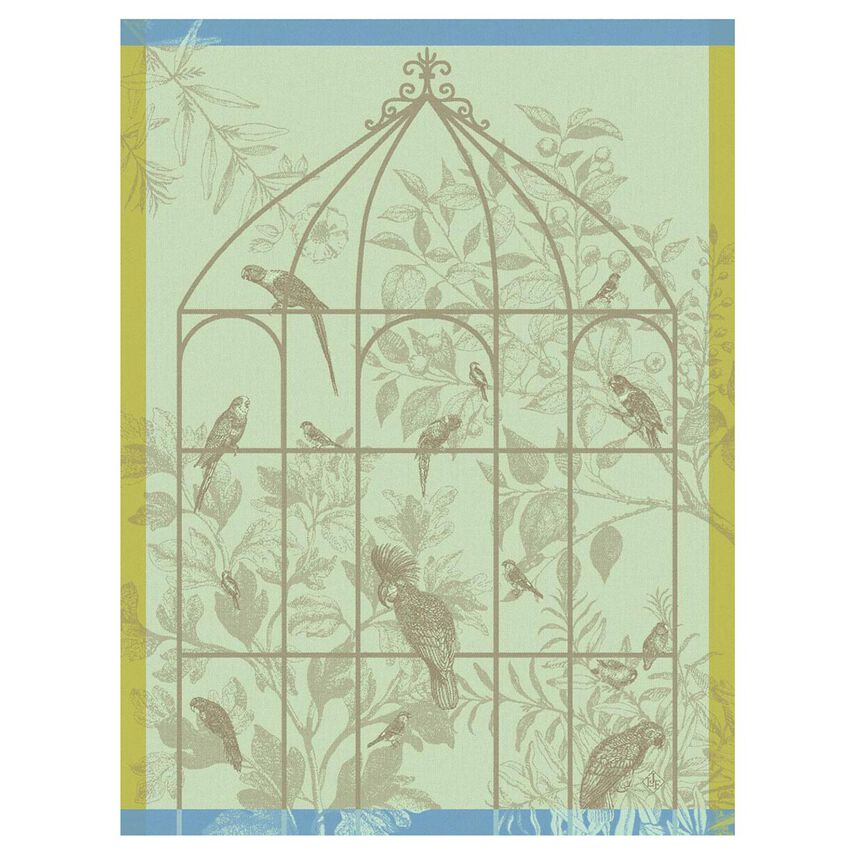 Tea towel Sonate Cotton - Green - Le Jacquard - Gaines Jewelers