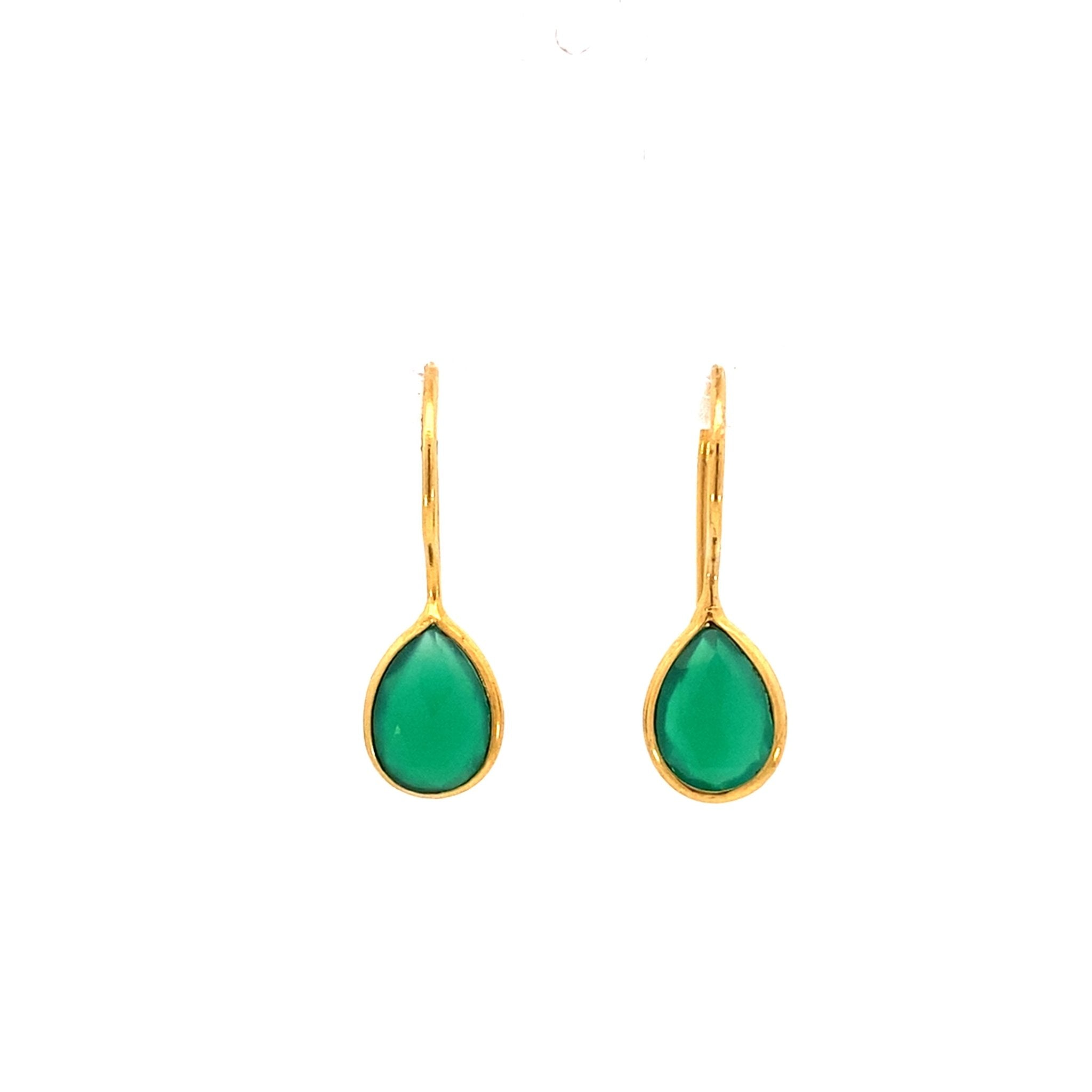 Teardrop Earrings - Gold/Green Onyx - Dean Davidson - Gaines Jewelers
