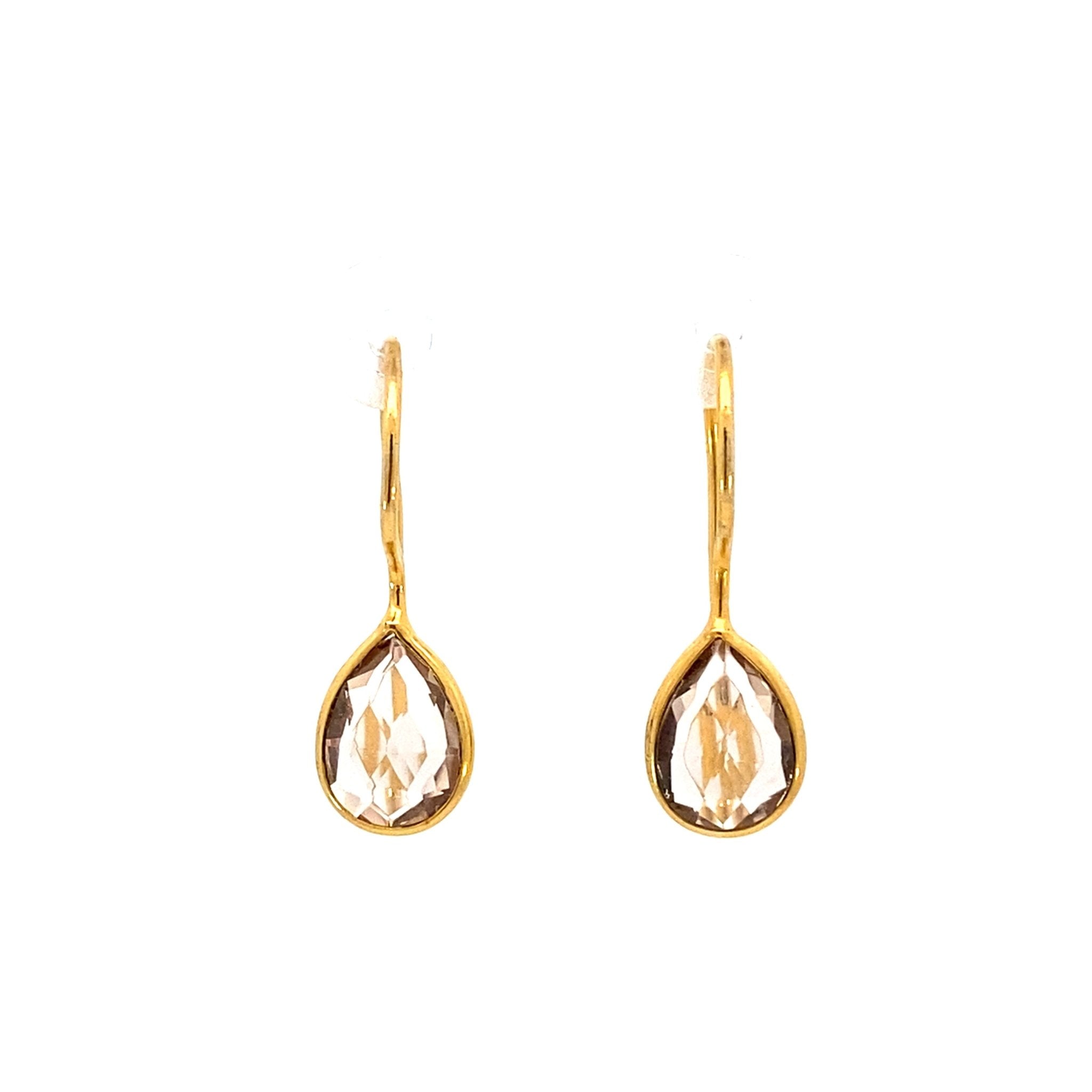 Teardrop Earrings - Gold/Morganite - Dean Davidson - Gaines Jewelers