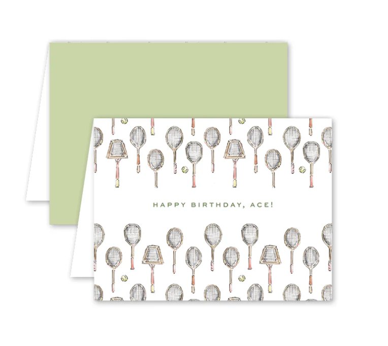 Tennis Birthday Card - Dogwood Hill - Gaines Jewelers