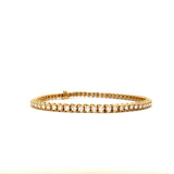 Tennis Bracelet with 64lab diamonds=2.91ct in 14kt yellow gold by ELGD - Gaines Jewelers