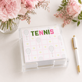 Tennis Notepad in Acrylic Holder - Maven Home - Gaines Jewelers