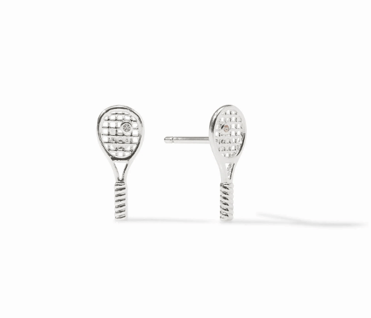 Tennis Racquet Stud - Cubic Zirconia - OS - Julie Vos - Gaines Jewelers