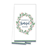 Thankful Grateful Tea Towel - WH Hostess Social Stationery - Gaines Jewelers