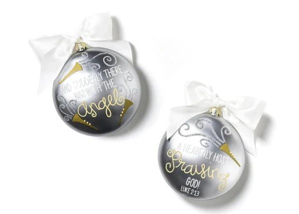 The Birth Of Christ Glass Ornament - Luke 2:13 - Coton Colors - Gaines Jewelers