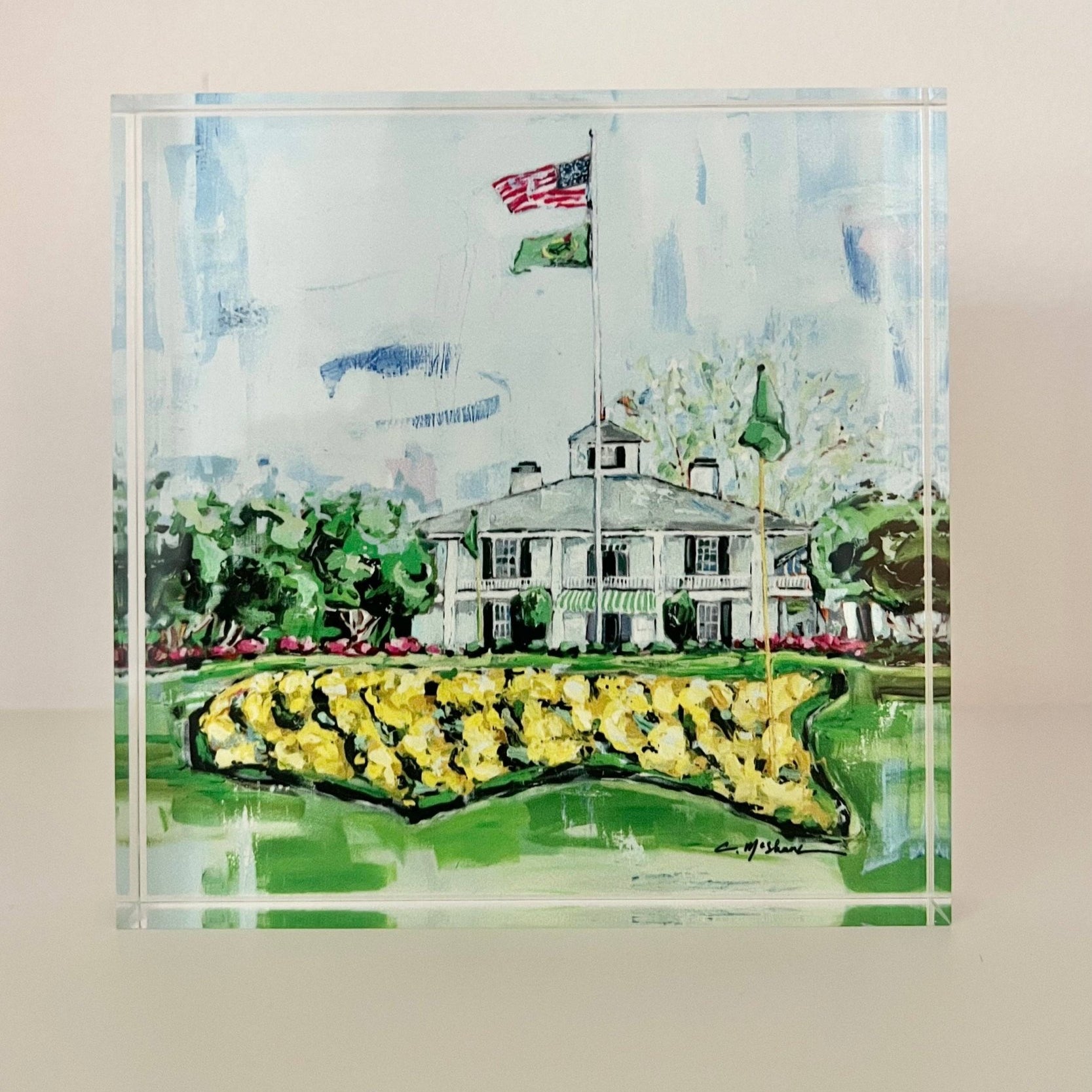 "The Clubhouse" Acrylic Block - Chelsea McShane Art - Gaines Jewelers