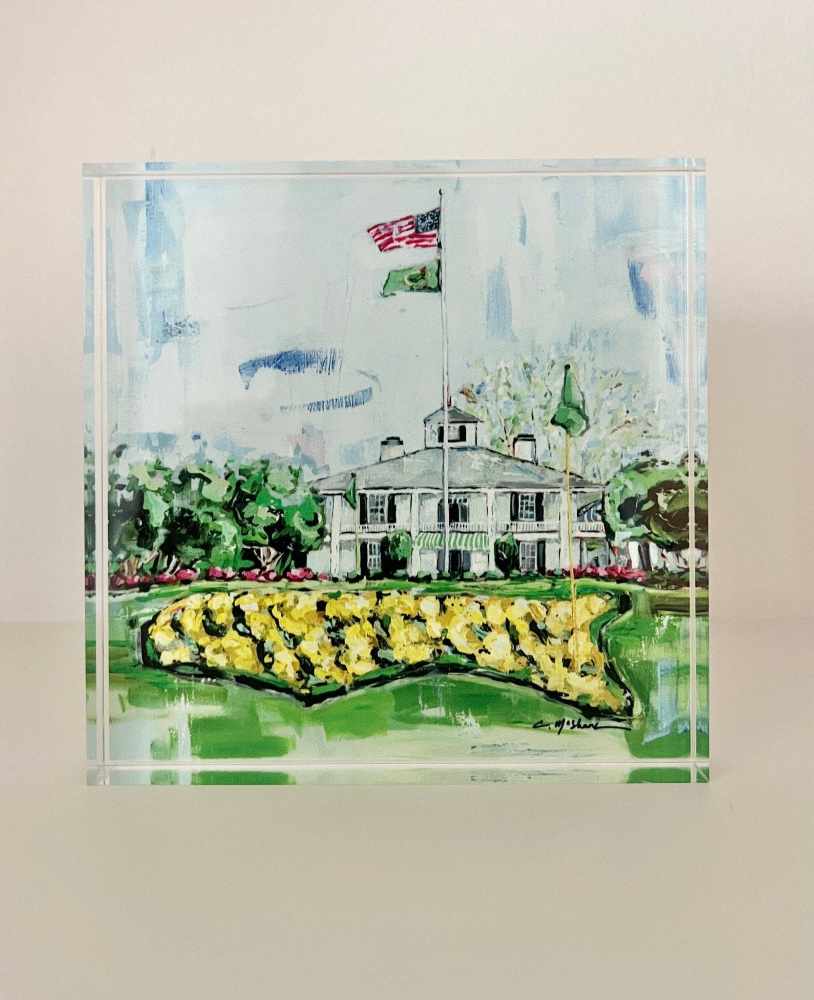 "The Clubhouse" Acrylic Block - Chelsea McShane Art - Gaines Jewelers