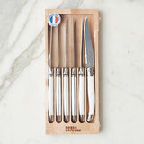 The Original French Laguiole Steak Knives, Set of 6, Wood Drawer Box, White - EtúHOME - Gaines Jewelers