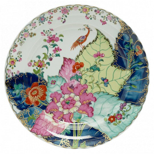 Tobacco Leaf 13 Chop Plate - Mottahedeh - Gaines Jewelers