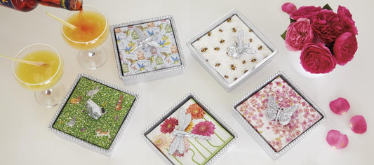 Tote Bag Beaded Napkin Box Set - Gaines Jewelers