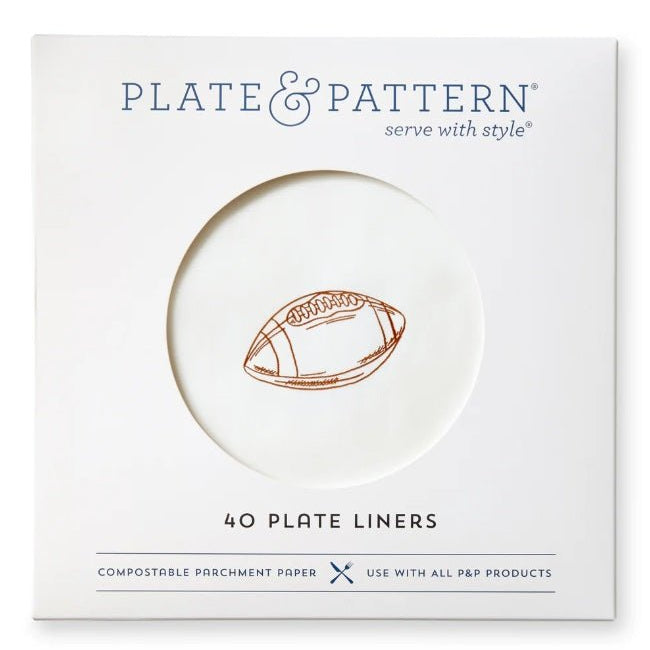 "Touchdown!" Preformed Plate Liners - Plate & Pattern - Gaines Jewelers