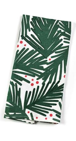 Tree Large Hand Towel Balsam and Berry - Coton Colors - Gaines Jewelers