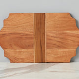 Trefoil Wood Cheese Board Charger, Natural - Etu Home - Gaines Jewelers