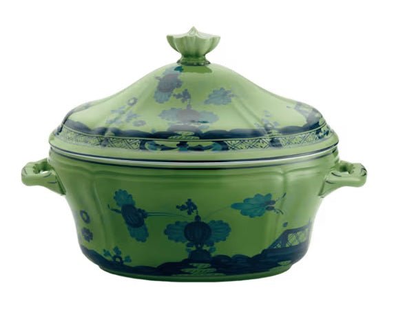 Tureen Malachite Oriente Italiano - Ginori - Gaines Jewelers