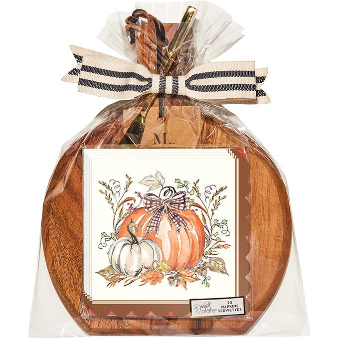 Turkey and Gourds Board Gift Kit 9.75" x 8" - Sophistiplate - Gaines Jewelers