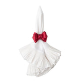 Tuxedo Napkin Ring Set of 4 - Ruby - Juliska - Gaines Jewelers