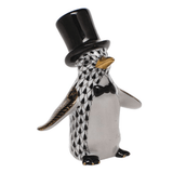 Tuxedo Penguin in Black - Herend - Gaines Jewelers